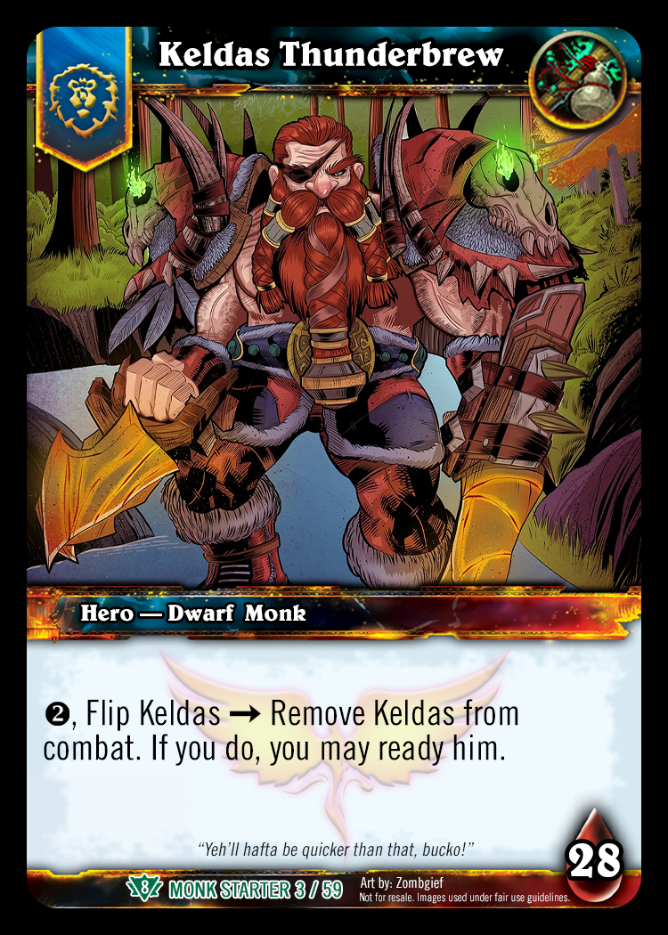 Block 8 Monk Starter Set — World of Warcraft TCG Reborn